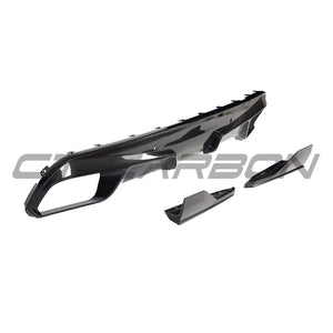 BMW F95 X5M PRE-LCI 2020-2023 CARBON FIBRE DIFFUSER WITH CORNERS