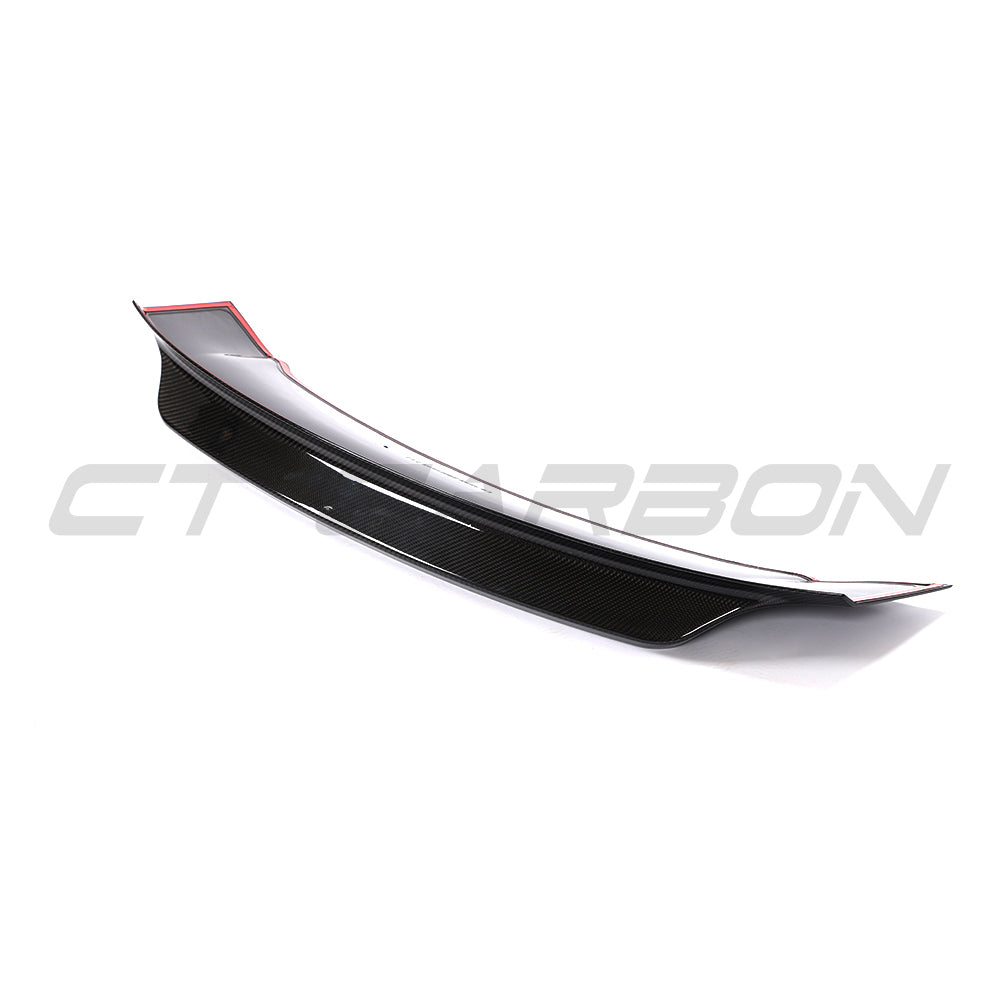 PORSCHE 911 991.2 GTS/CARRERA/ TARGA 2017-2019 CARBON FIBRE SPOILER V2-Spoiler-CT CARBON-CT Carbon - High-quality carbon fiber and gloss black aerodynamic parts for premium sports and luxury vehicles.