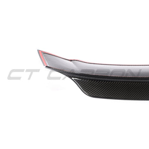 PORSCHE 911 991.2 GTS/CARRERA/ TARGA 2017-2019 CARBON FIBRE SPOILER V2-Spoiler-CT CARBON-CT Carbon - High-quality carbon fiber and gloss black aerodynamic parts for premium sports and luxury vehicles.