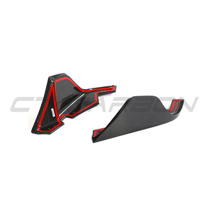 TOYOTA SUPRA 2019+ A90 CARBON FIBRE REAR BUMPER CORNERS
