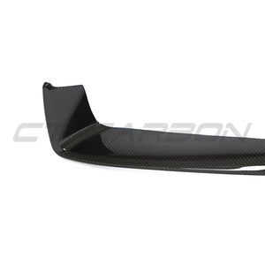 PORSCHE 992 CARRERA 2018-2024 CARBON FIBRE CORNER SPLITTERS-Splitter-CT CARBON-CT Carbon - High-quality carbon fiber and gloss black aerodynamic parts for premium sports and luxury vehicles.