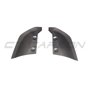 AUDI R8 V10 GEN 2 2015-2019 CARBON FIBRE REAR BUMPER LOWER CORNERS-Accessories-CT CARBON-CT Carbon - High-quality carbon fiber and gloss black aerodynamic parts for premium sports and luxury vehicles.