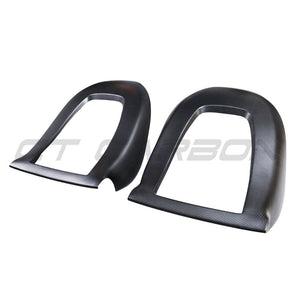 TESLA MODEL 3 2017-2023 MATTE CARBON FIBRE SEAT BACK COVERS-Accessories-CT CARBON-CT Carbon - High-quality carbon fiber and gloss black aerodynamic parts for premium sports and luxury vehicles.