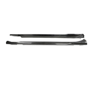 PORSCHE TAYCAN / TAYCAN 4 / TAYCAN 4S / TAYCAN GTS 2019+ CARBON FIBRE SIDE SKIRTS-Side Skirts-CT CARBON-CT Carbon - High-quality carbon fiber and gloss black aerodynamic parts for premium sports and luxury vehicles.