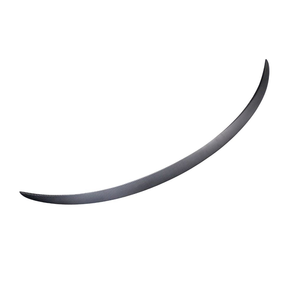 TESLA MODEL 3 2017-2023 MATTE CARBON FIBRE SPOILER - V1-Spoiler-CT CARBON-CT Carbon - High-quality carbon fiber and gloss black aerodynamic parts for premium sports and luxury vehicles.