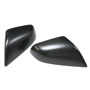 TESLA MODEL S 2013-2020 MATTE CARBON FIBRE MIRRORS-Accessories-CT CARBON-CT Carbon - High-quality carbon fiber and gloss black aerodynamic parts for premium sports and luxury vehicles.