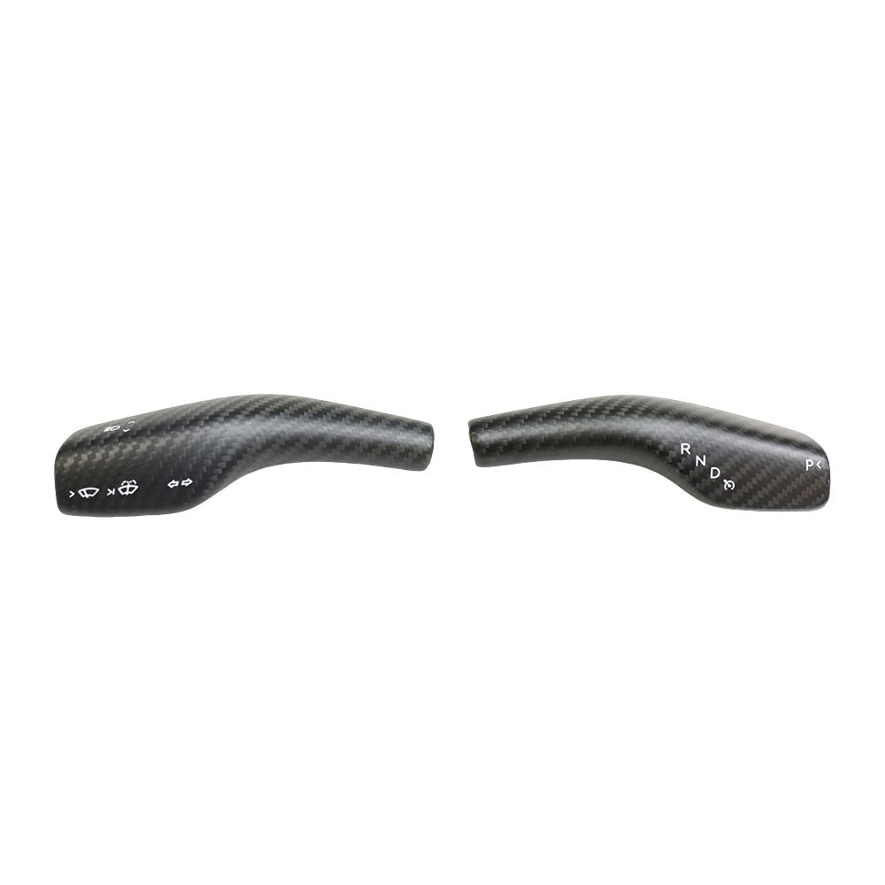 TESLA MODEL 3 & Y 2017+ MATTE CARBON FIBRE STALK COVER-Accessories-CT CARBON-CT Carbon - High-quality carbon fiber and gloss black aerodynamic parts for premium sports and luxury vehicles.