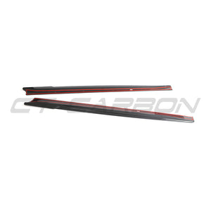 TESLA MODEL 3 2023+ CARBON FIBRE SIDE SKIRTS - V2