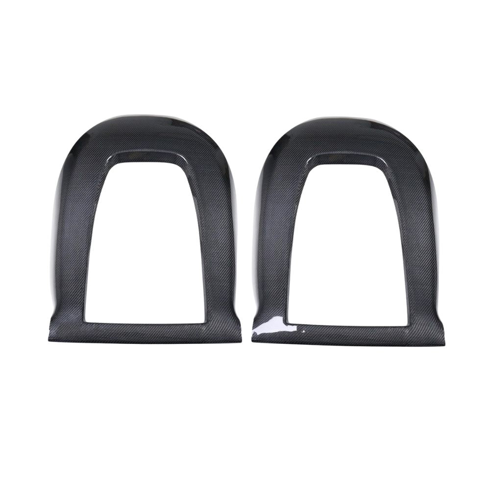TESLA MODEL 3 2017-2023 CARBON FIBRE SEAT BACK COVERS-Accessories-CT CARBON-CT Carbon - High-quality carbon fiber and gloss black aerodynamic parts for premium sports and luxury vehicles.
