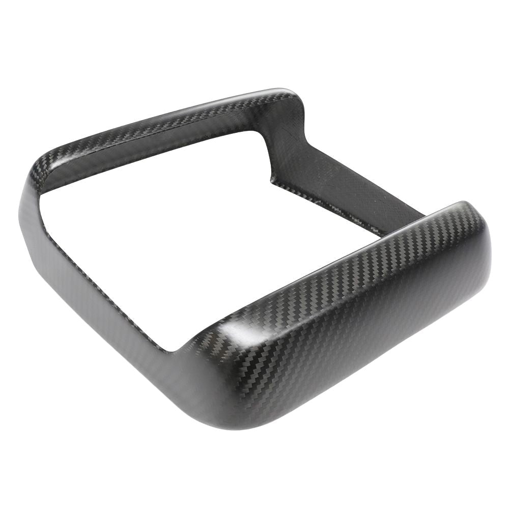 TESLA MODEL S 2021+ MATTE CARBON FIBRE REAR SCREEN ADD ON-Accessories-CT CARBON-CT Carbon - High-quality carbon fiber and gloss black aerodynamic parts for premium sports and luxury vehicles.