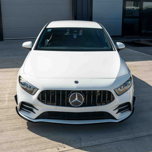 MERCEDES A-CLASS V177 & W177 2018-2022 GLOSS BLACK SPLITTER & CANARDS