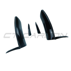 MERCEDES V177 & W177 2023-CURRENT A CLASS GLOSS BLACK CORNER SPLITTER AND CANARDS