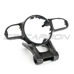 MERCEDES AMG 2016+ CARBON FIBRE STEERING WHEEL TRIM-Accessories-CT CARBON-CT Carbon - High-quality carbon fiber and gloss black aerodynamic parts for premium sports and luxury vehicles.