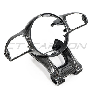 MERCEDES AMG 2016+ CARBON FIBRE STEERING WHEEL TRIM-Accessories-CT CARBON-CT Carbon - High-quality carbon fiber and gloss black aerodynamic parts for premium sports and luxury vehicles.