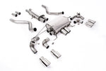 SSXLR110-706 - Defender 90 V8 2021+ Milltek Performance Exhaust - Particulate Filter-back - OPF/GPF Back Resonated Valved System with Quad GT-90 Polished Trims