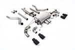 SSXLR120-695 Defender 110 V8 2021+ Milltek Performance Exhaust - Particulate Filter-back - OPF/GPF Back Resonated Valved System with Quad GT-90 Cerakote Black Trims