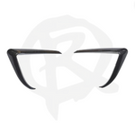 Tesla Model Y 2023+ Aero Style Front Fog Lamp Frame - Carbon Fibre Look