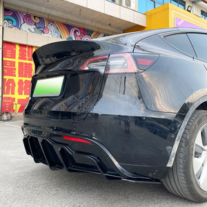 Tesla Model Y 2023+ Aero Style Rear Bumper Lip diffuser - Carbon Fibre Look