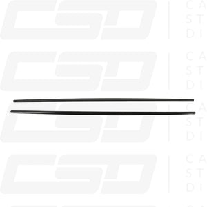 VOLKSWAGEN POLO MK6 2017-2020 GLOSS BLACK SIDE SKIRTS
