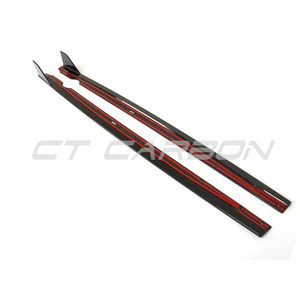 VW GOLF MK8/MK8.5 R CARBON FIBRE SIDE SKIRTS - CT DESIGN