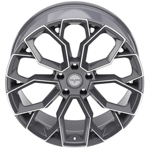 22 INCH VELARE VLR15 PLATINUM GREY POLISHED ALLOY WHEEL (Set of 4)
