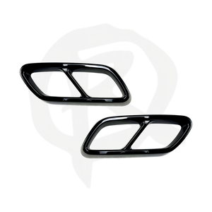Mercedes C Class AMG Line W206 Muffler Cover - Gloss Black