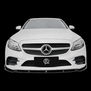 Mercedes C Class AMG Line Facelift W205 Front Lip - Gloss Black