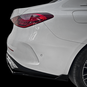 Mercedes C Class AMG Line W206 Diffuser and Splitter - Gloss Black