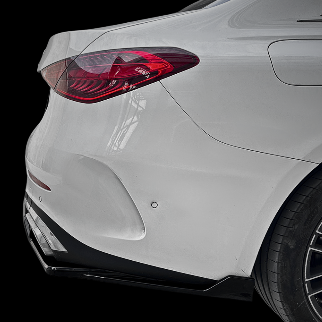 Mercedes C Class AMG Line W206 Diffuser and Splitter - Gloss Black