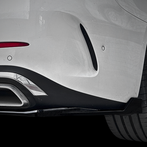 Mercedes C Class AMG Line W206 Diffuser and Splitter - Gloss Black