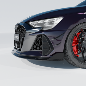 AUDI RS3 8Y 2025+ CARBON FIBRE SPLITTER - CT DESIGN