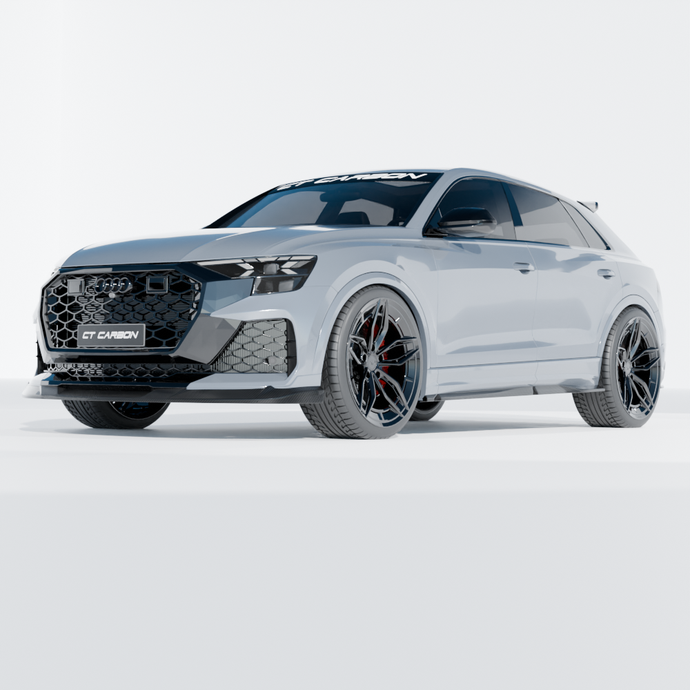 side of the audi rsq8 facelift side skirt