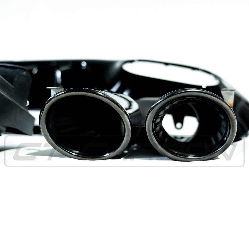 BLAK BY CT Diffuser MERCEDES A-CLASS W177 GLOSS BLACK QUAD TIP DIFFUSER