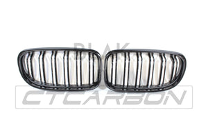 BLAK BY CT GRILLE BMW E90 3 SERIES LCI DOUBLE SLAT BLACK GRILLES - BLAK BY CT CARBON