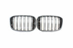 BLAK BY CT GRILLE BMW G01 X3 DOUBLE SLAT BLACK GRILLES - BLAK BY CT CARBON