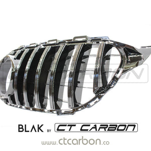 BLAK BY CT GRILLE MERCEDES W205 C CLASS 2019+ AMG BLACK GRILLE (WITHOUT CAMERA)