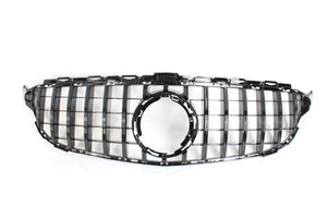 BLAK BY CT GRILLE MERCEDES W205 C CLASS 2019+ BLACK GRILLE (WITH CAMERA) - BLAK BY CT CARBON
