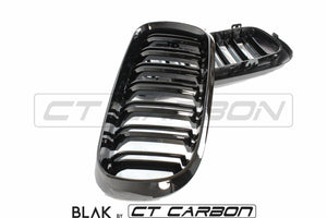 BLAK BY CT Splitter BMW X5M/X6M F16 & F15 DOUBLE SLAT GRILLES - BLAK BY CT CARBON