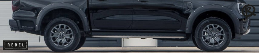 Ford Ranger T9 2023 Matte Black Extended Arches 90mm - Wildtrak