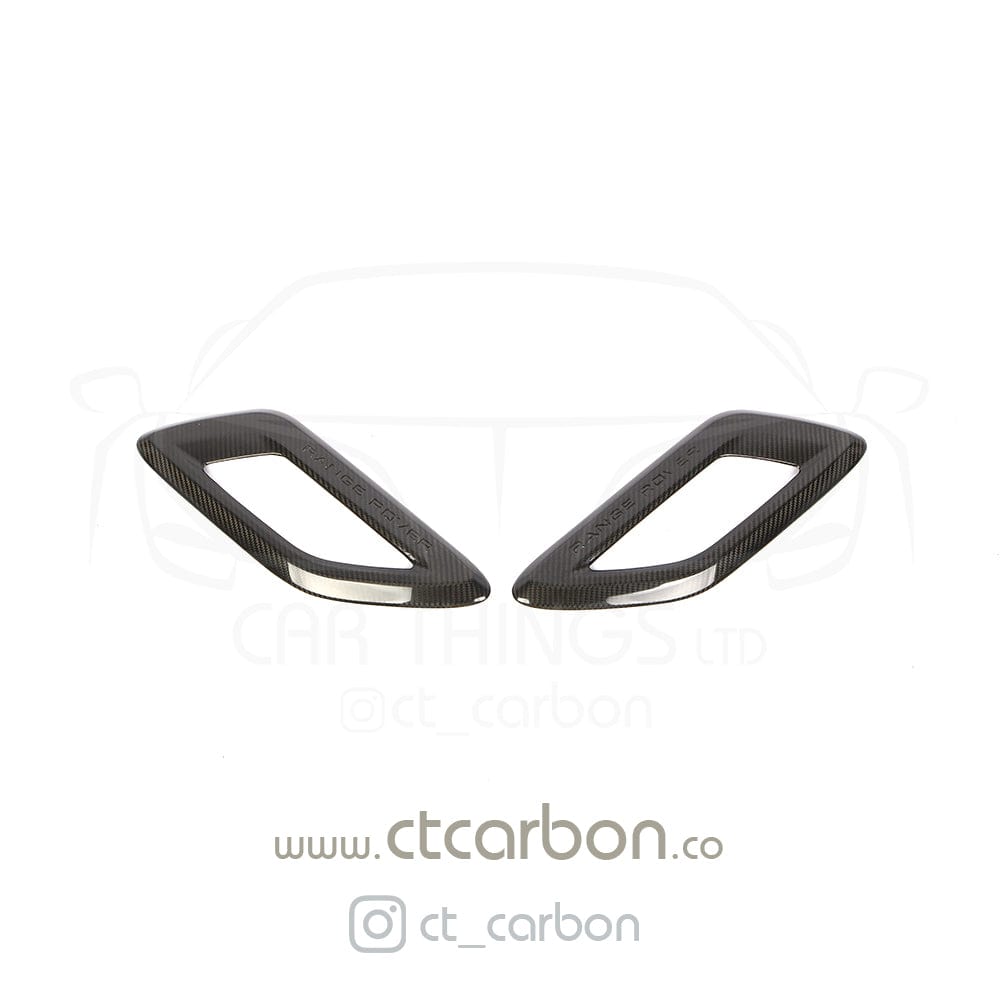 CT CARBON Bonnet Trim RANGE ROVER SPORT CARBON FIBRE INTAKES - CT CARBON