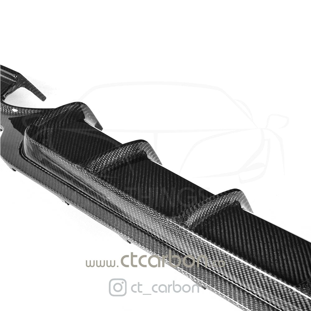 CT CARBON DIFFUSER BMW F32 & F33 4 SERIES CARBON FIBRE DIFFUSER - MP STYLE - DUAL EXHAUST