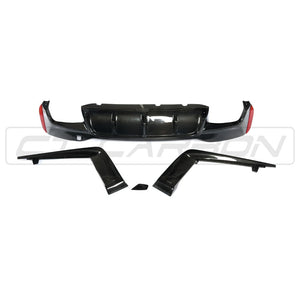 CT CARBON Diffuser BMW F90 M5 CARBON FIBRE DIFFUSER - 3D STYLE