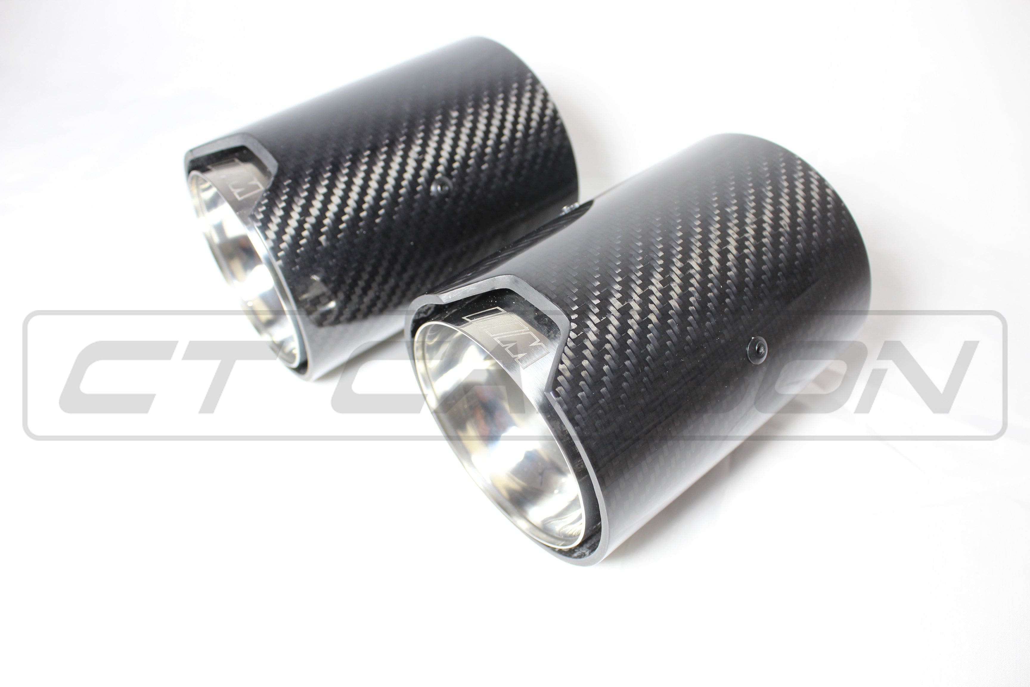CT CARBON Exhaust Tips BMW CARBON EXHAUST TIPS 135i/140i/235i/240i/335i/340i/435i/440i - CHROME (SET OF 2)