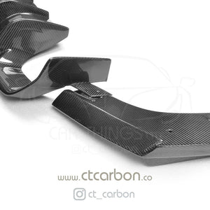 CT CARBON Splitter BMW M4 (F82) COUPE FULL CARBON FIBRE KIT - V STYLE