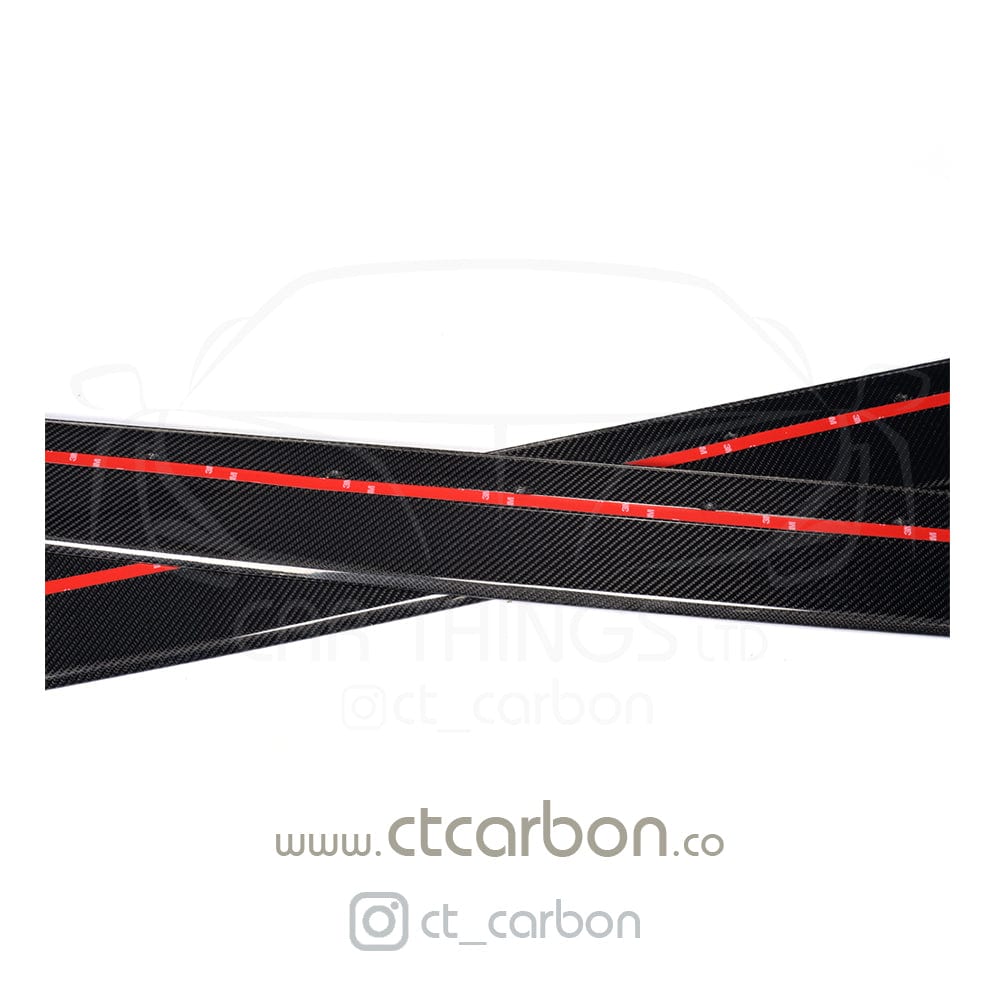 CT CARBON Splitter BMW M4 (F82) COUPE FULL CARBON FIBRE KIT - V STYLE