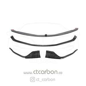 CT CARBON Splitter TOYOTA SUPRA A90 FULL CARBON FIBRE KIT - CT CARBON V2