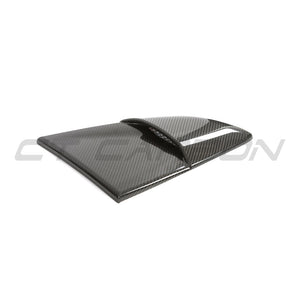 PORSCHE 718 2016+ CAYMAN CARBON FIBRE REAR WINDOW COVER-Accessories-CT CARBON-CT Carbon - High-quality carbon fiber and gloss black aerodynamic parts for premium sports and luxury vehicles.