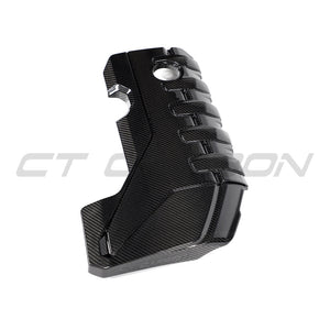 AUDI RS3 8Y 2020+ CARBON FIBRE ENGINE COVER-Accessories-CT CARBON-CT Carbon - High-quality carbon fiber and gloss black aerodynamic parts for premium sports and luxury vehicles.