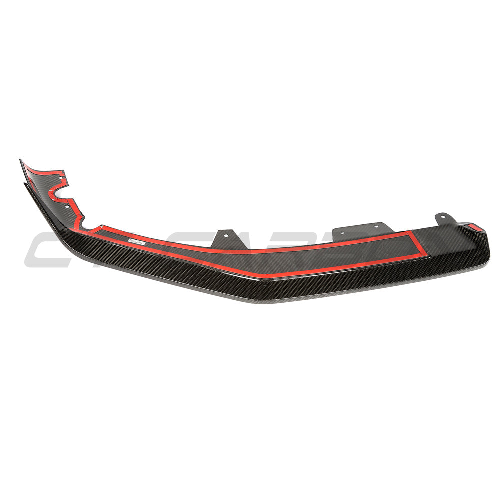 BMW F95 X5M 2023+ (LCI) CARBON FIBRE SPLITTER - MP SPLITTER-Splitter-CT CARBON-CT Carbon - High-quality carbon fiber and gloss black aerodynamic parts for premium sports and luxury vehicles.