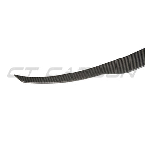 BMW F95 X5M & G05 X5 2018+ CARBON FIBRE MIDDLE SPOILER-Spoiler-CT CARBON-CT Carbon - High-quality carbon fiber and gloss black aerodynamic parts for premium sports and luxury vehicles.